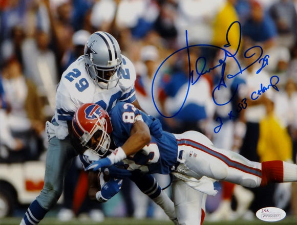 Kenny Gant Autographed 8x10 Cowboys Against Bills Photo W/ SB Champ- JSA W Auth