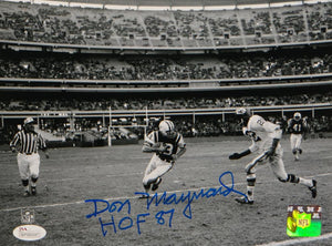 Don Maynard Autographed 8x10 NY Jets Against Chiefs Photo W/ HOF- JSA W Auth