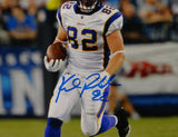 Kyle Rudolph Autographed Vikings 8x10 Vertical P.F. Photo- JSA Witnessed Auth