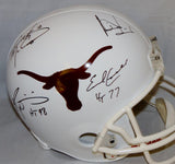 Campbell Williams McCoy Young Signed UT F/S Riddell Helmet W/ 2 Insc- JSA W Auth