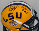 Brad Wing Autographed LSU Tigers Schutt Mini Helmet W/ Geaux Tigers- JSA W Auth