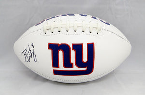 Brad Wing Autographed New York Giants Logo Football- JSA Witnessed Auth