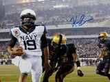 Keenan Reynolds Autographed Navy Midshipmen 16x20 Against Army Photo- JSA W Auth