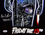Ari Lehman Jason 1 Signed 11x14 Friday The 13th Movie Poster Photo- PSA/DNA Auth
