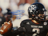 Johnny Manziel Autographed Texas A&M 16x20 Close Up Photo W/ HT- JSA W Auth