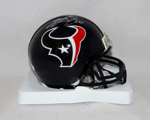 Lamar Miller Autographed Houston Texans Mini Helmet- JSA Witnessed Auth