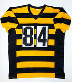 Antonio Brown Autographed Bumble Bee Pro Style Jersey- JSA Witnessed Auth *8