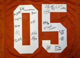 UT 05' National Champions Signed Orange College Style Jersey 20 Sigs- JSA W Auth