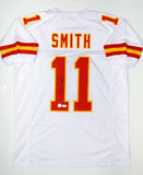 Alex Smith Autographed White Pro Style Jersey- JSA Witnessed Authenticated