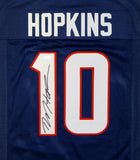 DeAndre Hopkins Autographed Blue Pro Style Jersey- JSA Witnessed Authenticated