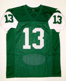 Don Maynard Autographed Green Pro Style Stat Jersey With HOF- JSA Witnessed Auth