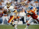 Gus Frerotte Autographed Redskins 8x10 Against Denver Photo- JSA Witnessed Auth