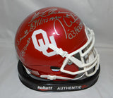 White Owens Sims Autographed OU Sooners Schutt Mini Helmet W/ Heisman-JSA W Auth