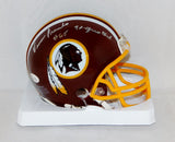 Vince Promuto Signed Washington Redskins Mini Helmet W/ 70 Greatest- JSA W Auth