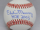 Eddie Murray Autographed Rawlings OML Baseball With HOF- JSA Witnessed Auth