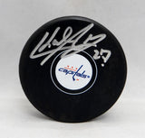 Karl Alzner Autographed Washington Capitals Hockey Puck- JSA Witnessed Auth