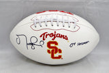 Matt Leinart Autographed USC Trojans Logo Football With Heisman- JSA W Auth