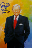 Bill Polian Signed Indianapolis Colts Goal Line Art Card With HOF- JSA W Auth