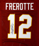 Gus Frerotte Autographed Maroon Pro Style Jersey- JSA Witnessed Authenticated