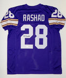 Ahmad Rashad Autographed Purple Pro Style Jersey- JSA Witnessed Auth