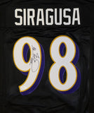 Tony Siragusa Autographed Black Pro Style Jersey With Inscription- JSA W Auth