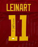 Matt Leinart Autographed Maroon College Style Jersey W/ Heisman- JSA W Auth