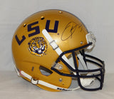 Odell Beckham Autographed LSU Tigers Full Size Schutt Gold Helmet- JSA Auth