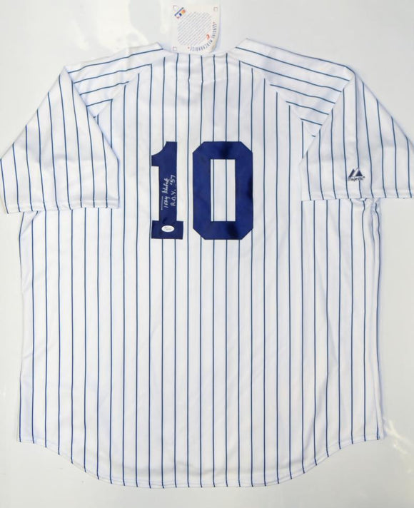 Tony Kubek Autographed New York Yankees P/S Jersey With ROY- JSA Authenticated