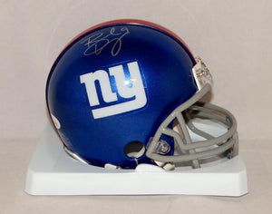 Brad Wing Autographed New York Giants Mini Helmet- JSA Witnessed Auth