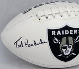 Ted Hendricks Autographed Oakland Raiders Logo Football With HOF- JSA W Auth