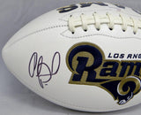 Orlando Pace Autographed Los Angeles Rams Logo Football With HOF- JSA W Auth