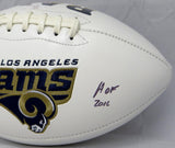 Orlando Pace Autographed Los Angeles Rams Logo Football With HOF- JSA W Auth