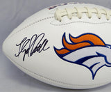 Floyd Little Autographed Denver Broncos Logo Football W/ HOF- The Jersey Source Auth