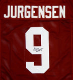 Sonny Jurgensen Autographed Maroon Pro Style Jersey W/ HOF- JSA Witnessed Auth