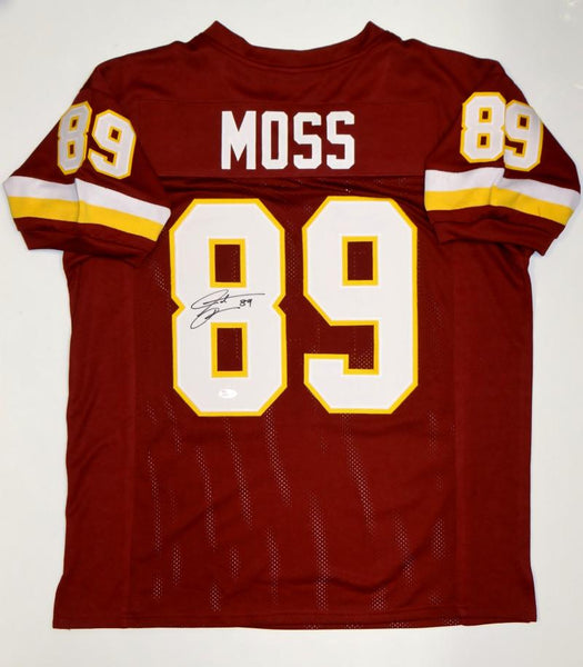 Santana Moss Authentic Signed Maroon Pro Style Jersey BAS Witnessed