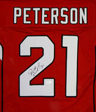 Patrick Peterson Autographed Red Pro Style Jersey- JSA Witnessed Authenticated