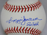 Reggie Jackson Autographed Rawlings OML Baseball With 563 HR- JSA W Auth