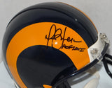 Marshall Faulk Autographed St. Louis Rams 81-99 TB Mini Helmet W/ HOF- JSA W Auth