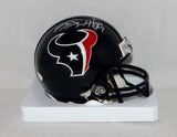 JJ Watt Autographed Houston Texans Mini Helmet- JSA Witnessed Auth