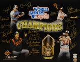 1983 Baltimore Orioles Signed 16x20 WS Champs Multi-Shot PF. Photo- JSA W Auth