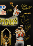 1983 Baltimore Orioles Signed 16x20 WS Champs Multi-Shot PF. Photo- JSA W Auth