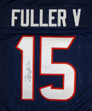 Will Fuller V Autographed Blue Pro Style Jersey- JSA Witnessed Authenticated *1