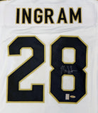 Mark Ingram Autographed White Pro Style Jersey- TriStar Authenticated