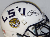 Odell Beckham Autographed LSU Tigers F/S White Authentic Schutt Helmet- JSA Auth