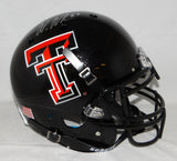 Wes Welker Autographed Texas Tech Black F/S Authentic Helmet- Fanatics Auth