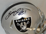 Bruce Irvin Autographed Oakland Raiders Speed Mini Helmet- JSA Witnessed Auth