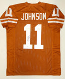 Derrick Johnson Autographed Orange College Style Jersey- JSA W Authenticated *L1