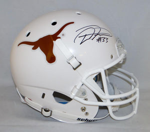 D'Onta Foreman Autographed Texas Longhorns F/S Schutt Helmet- JSA Witnessed Auth