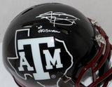 Johnny Manziel Heisman Autographed Texas A&M Hydro Speed Mini Helmet- JSA W Auth