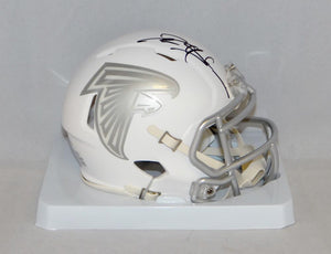 Deion Sanders Autographed Atlanta Falcons ICE Speed Mini Helmet- JSA W Auth